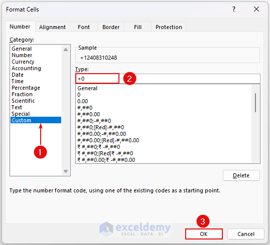 How To Put A Plus Sign In Excel Without Formula 3 Easy Methods 