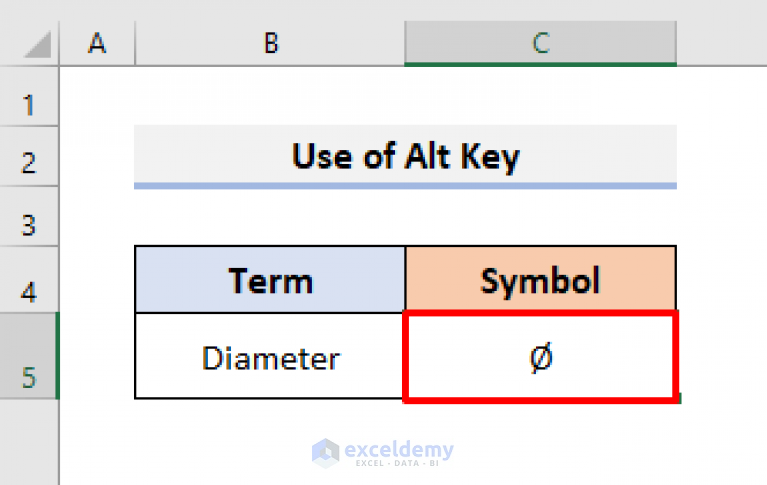 how-to-type-diameter-symbol-in-excel-4-quick-methods-exceldemy