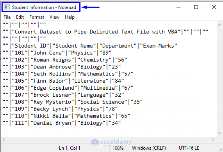 Macro To Convert Excel To Pipe Delimited Text File 3 Methods 8250