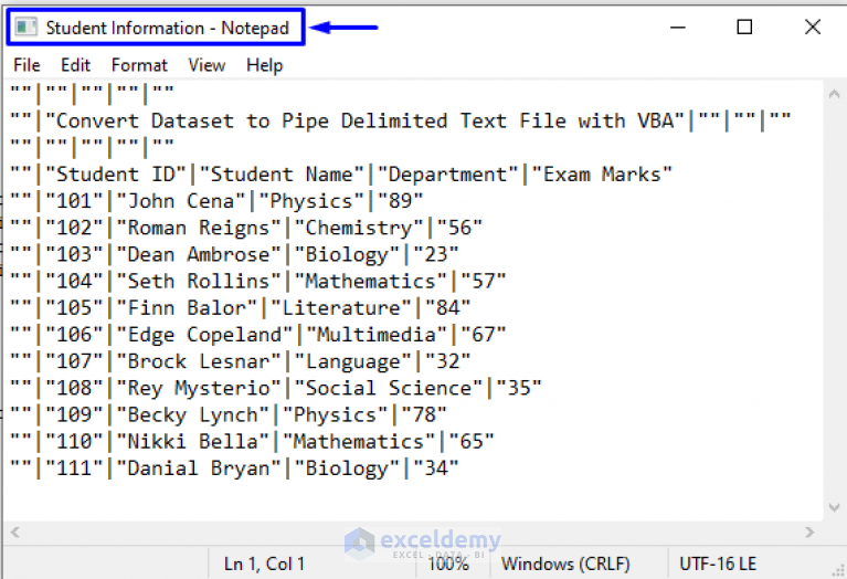 Macro To Convert Excel To Pipe Delimited Text File 3 Methods 