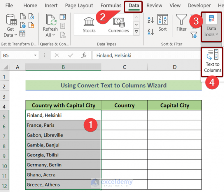 how-to-split-column-in-excel-by-comma-8-quick-methods-exceldemy