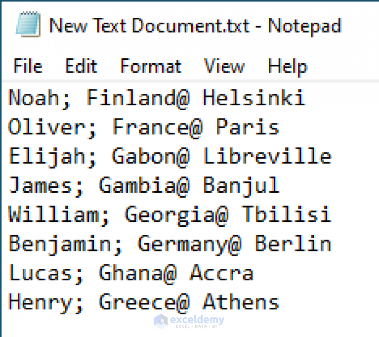 excel vba read first line of text file