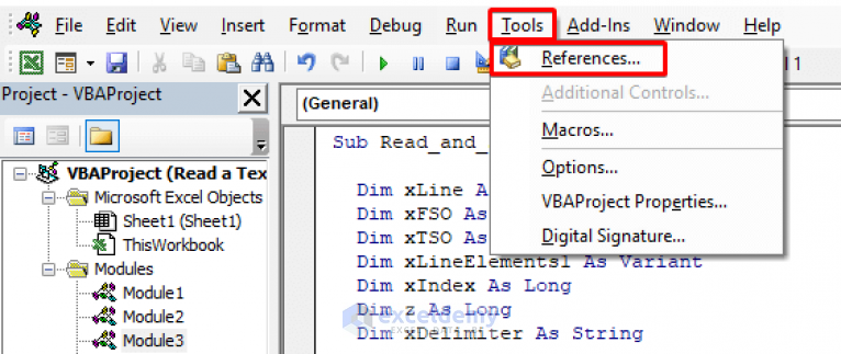 Excel VBA: Read A Text File Line By Line (6 Related Examples)