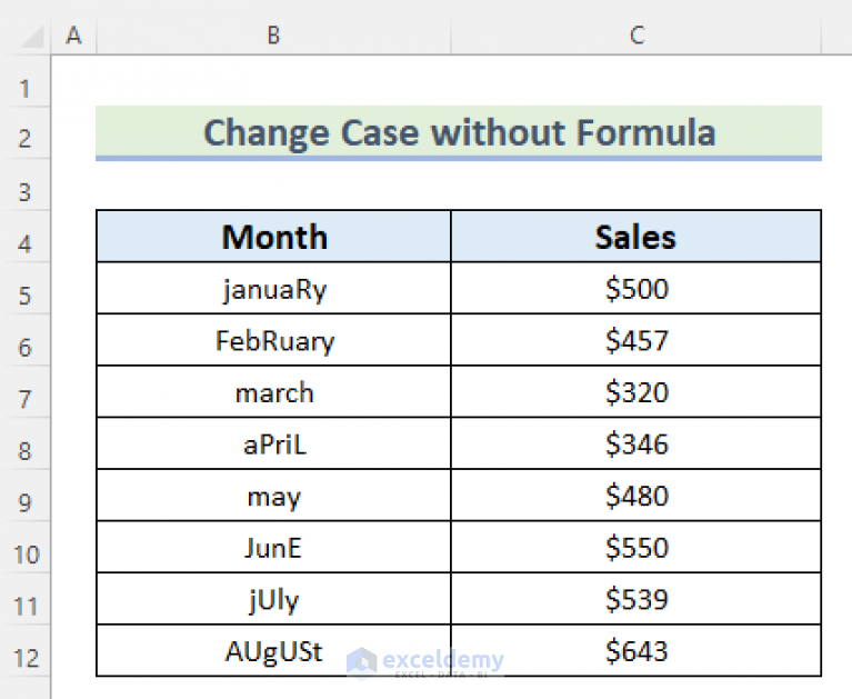 excel-change-to-proper-case-without-formula-6-easy-ways