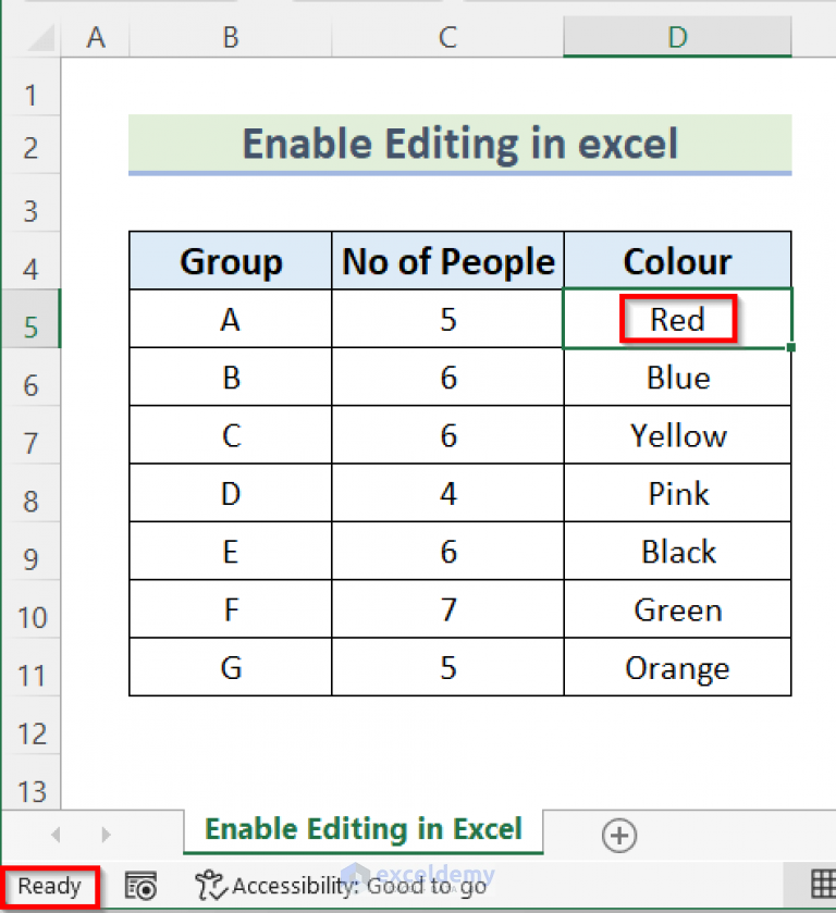 How To Enable Editing In Excel 5 Easy Ways Exceldemy 3175