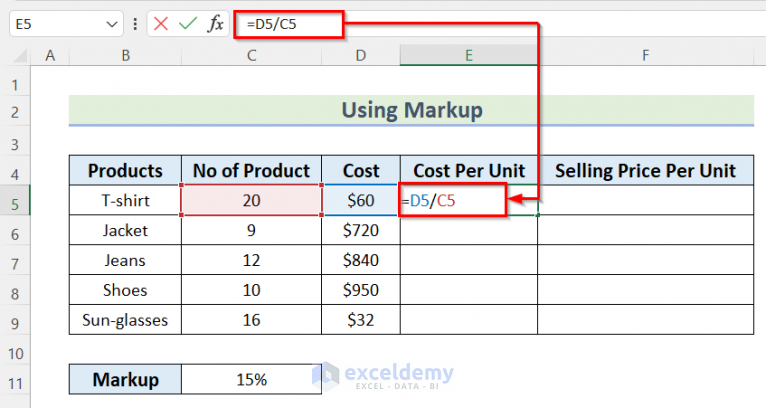 how-to-calculate-selling-price-per-unit-in-excel-3-easy-ways