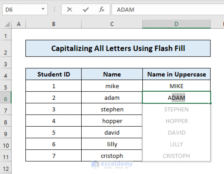 how-to-capitalize-all-letters-without-formula-in-excel-4-methods