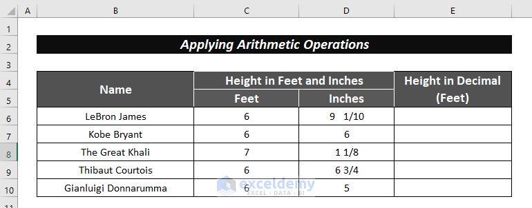 How To Convert Feet And Inches To Cm Formula