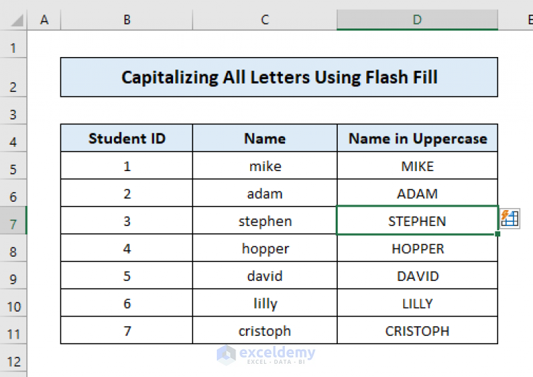 how-to-capitalize-all-letters-without-formula-in-excel-4-methods