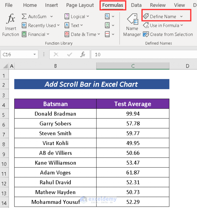 How To Add Scroll Bar In Excel Chart Step By Step Guide Exceldemy 9986