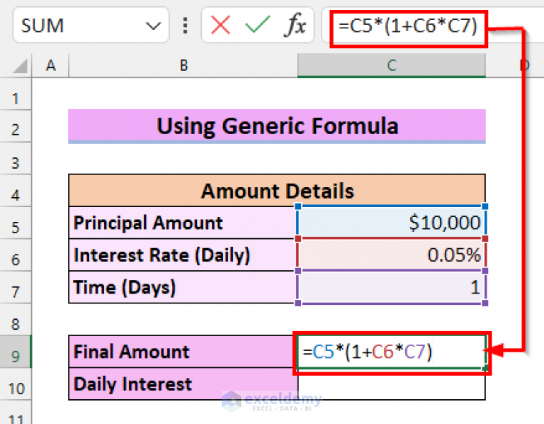 how-to-calculate-daily-simple-interest-in-excel-3-easy-ways