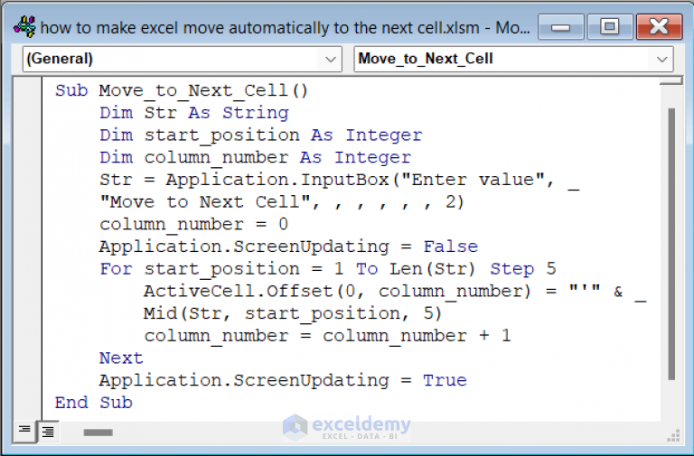 how-to-make-excel-move-automatically-to-the-next-cell-4-suitable-ways