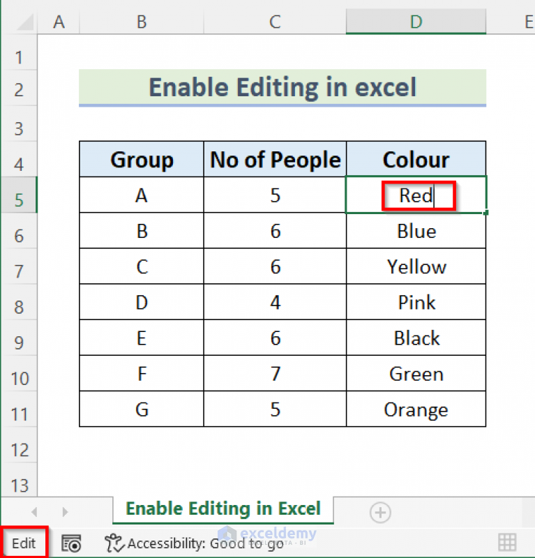 How To Enable Editing In Excel 5 Easy Ways Exceldemy 1517