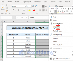 How To Capitalize All Letters Without Formula In Excel (4 Methods)