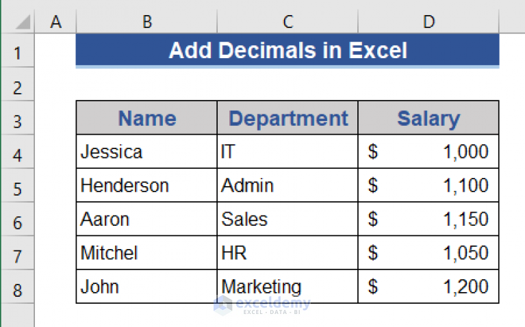 How To Add Decimal Between Numbers In Excel