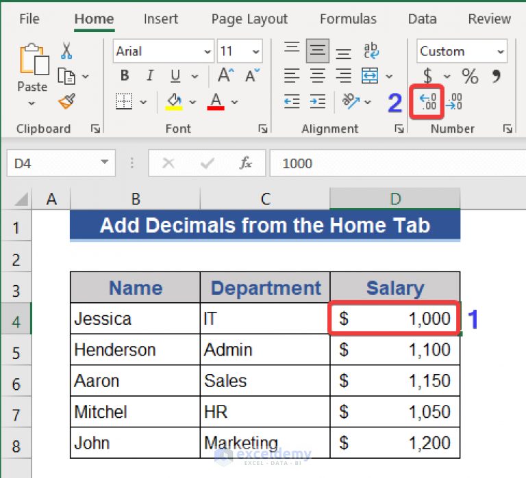 How To Add Decimals In Excel 3 Easy Ways ExcelDemy