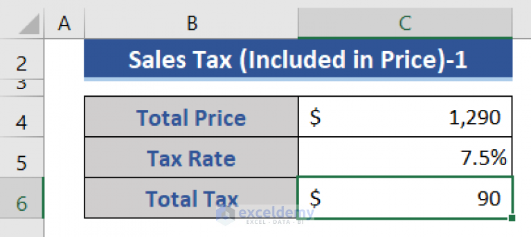 how-to-calculate-sales-tax-in-excel-4-suitable-ways-exceldemy