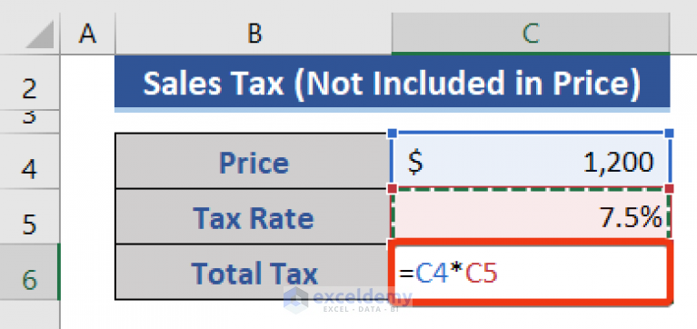 how-to-calculate-sales-tax-in-excel-4-suitable-ways-exceldemy