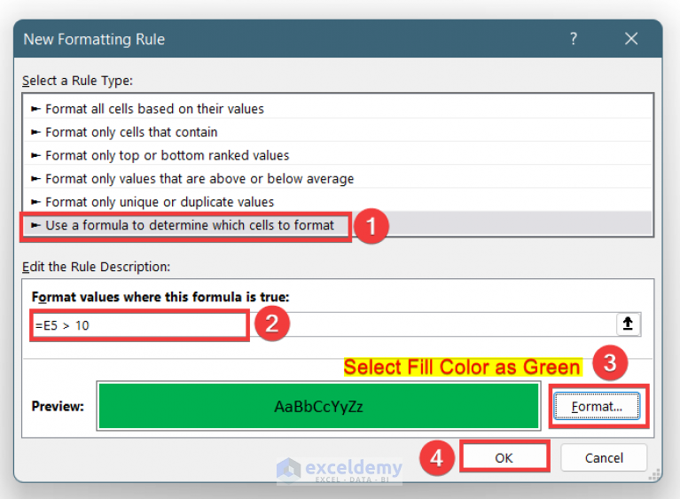 Excel Conditional Formatting Color Scale Based On Another Cell