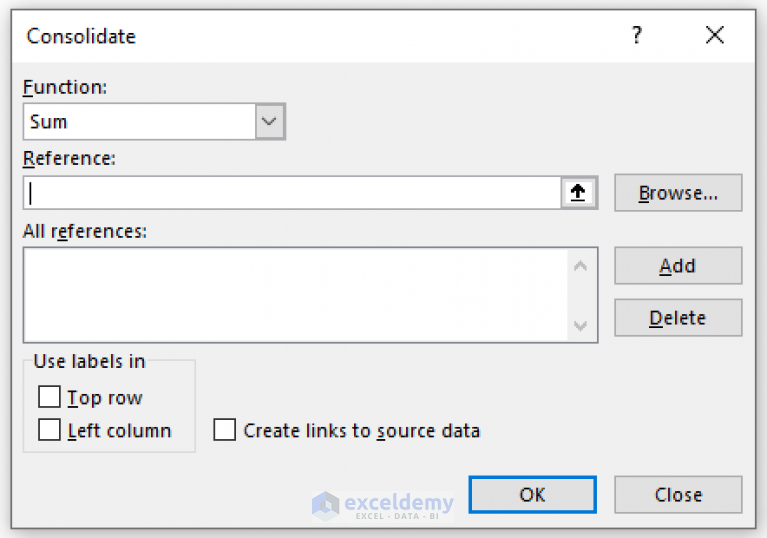 [Fixed]: Consolidation Reference Is Not Valid in Excel (with Quick Fix)