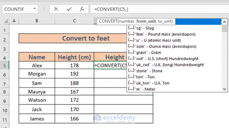 how-to-convert-cm-to-feet-and-inches-in-excel-3-effective-ways