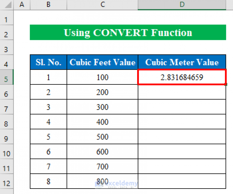 convert-cubic-feet-to-cubic-meters-in-excel-2-easy-methods