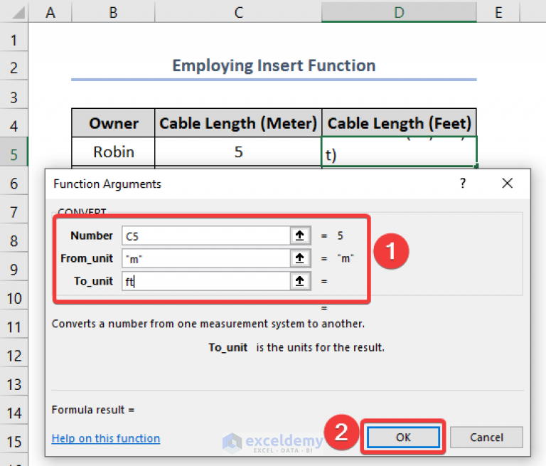 How to Convert Meters to Feet in Excel (4 Useful Methods) ExcelDemy