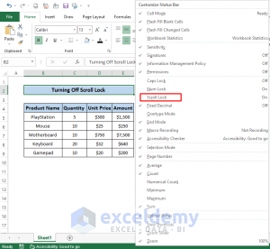 [Fixed!] Excel Arrows Scrolling Not Moving Cells (6 Possible Solutions)