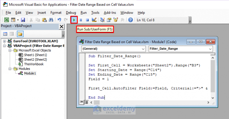 excel-vba-filter-date-range-based-on-cell-value-macro-and-userform