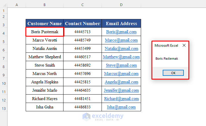 Excel VBA Read Cell Value Into Variable 3 Suitable Methods 