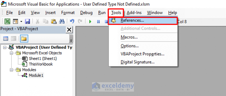 Vba excel ошибка user defined type not defined