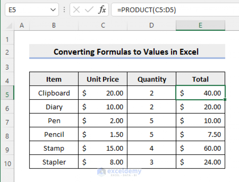 convert-formula-to-value-in-multiple-cells-in-excel-5-effective-ways