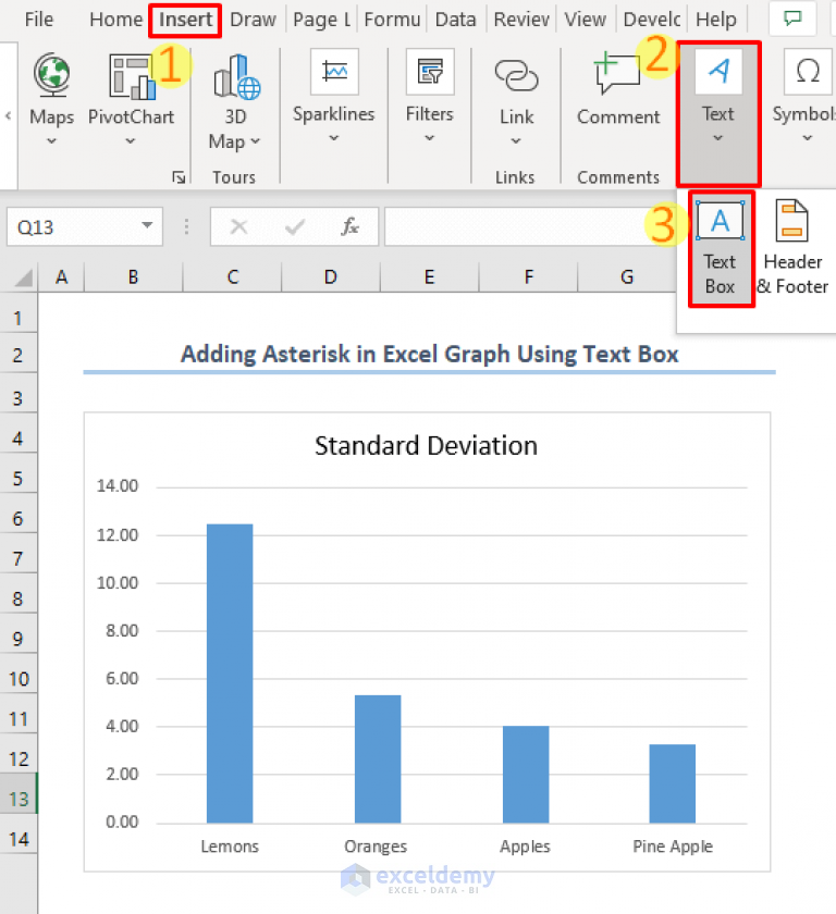 How to Add Asterisk in Excel Graph (2 Handy Ways) - ExcelDemy