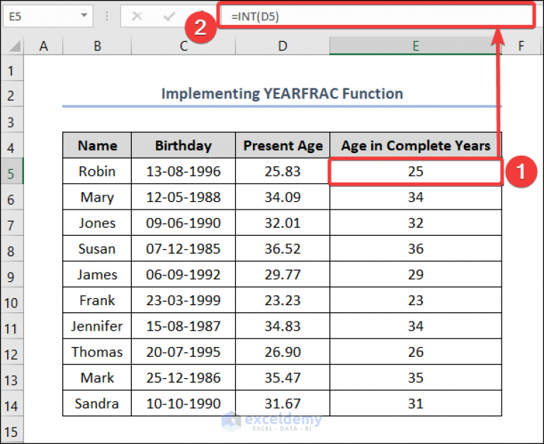 how-to-calculate-age-from-birthday-in-excel-8-easy-methods