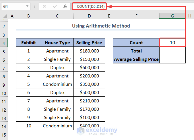  How To Calculate Average Selling Price In Excel 3 Easy Methods 