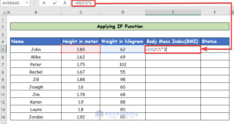 how-to-calculate-bmi-in-excel-2-handy-ways-exceldemy