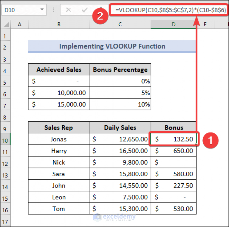 How to Calculate Bonus in Excel (5 Handy Methods) ExcelDemy