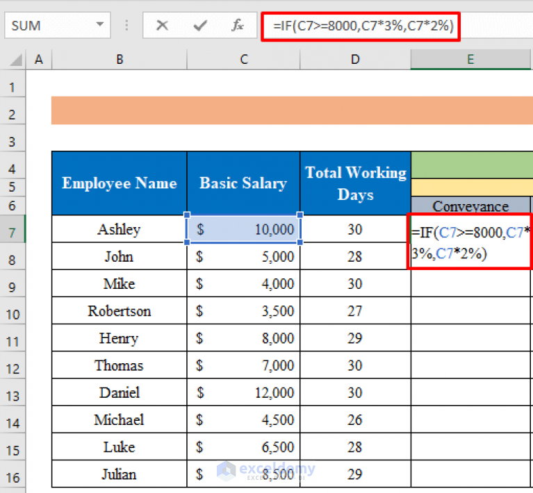 How To Calculate Monthly Salary In Excel (with Easy Steps) - ExcelDemy