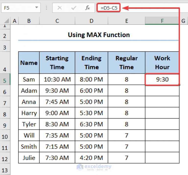 How To Calculate Overtime Percentage In Excel 3 Quick Methods 6529