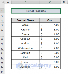 How to Calculate Selling Price in Excel (4 Easy Methods) - ExcelDemy