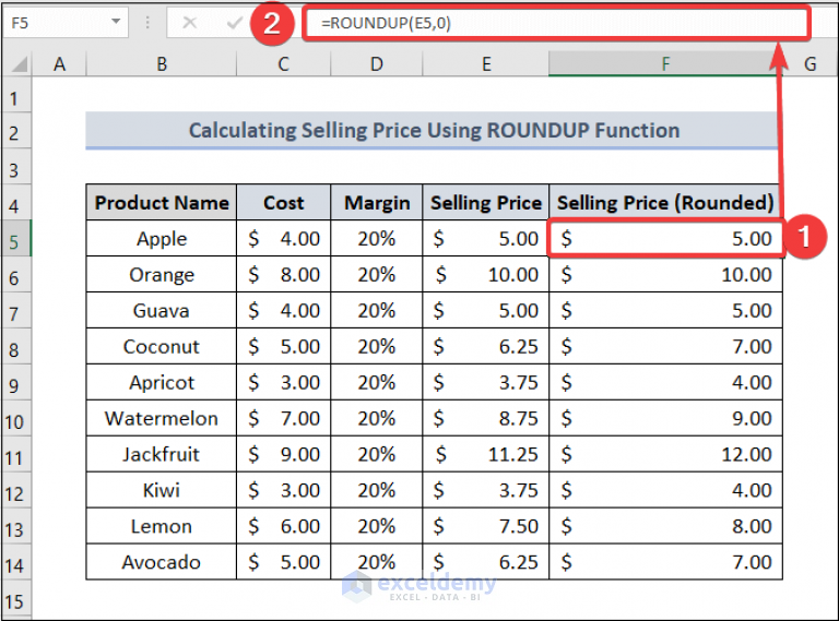 How To Calculate Selling Price In Excel (4 Easy Methods) - ExcelDemy