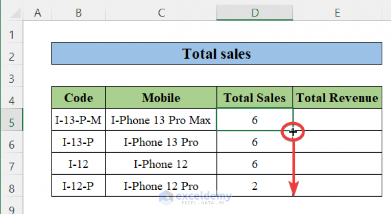 How To Calculate Total Sales Formula In Excel