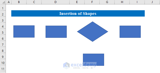 How to Create a Flowchart in Excel (2 Easy Methods) - ExcelDemy