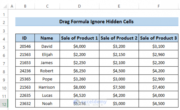 How To Get Rid Of Hidden Cells In Excel