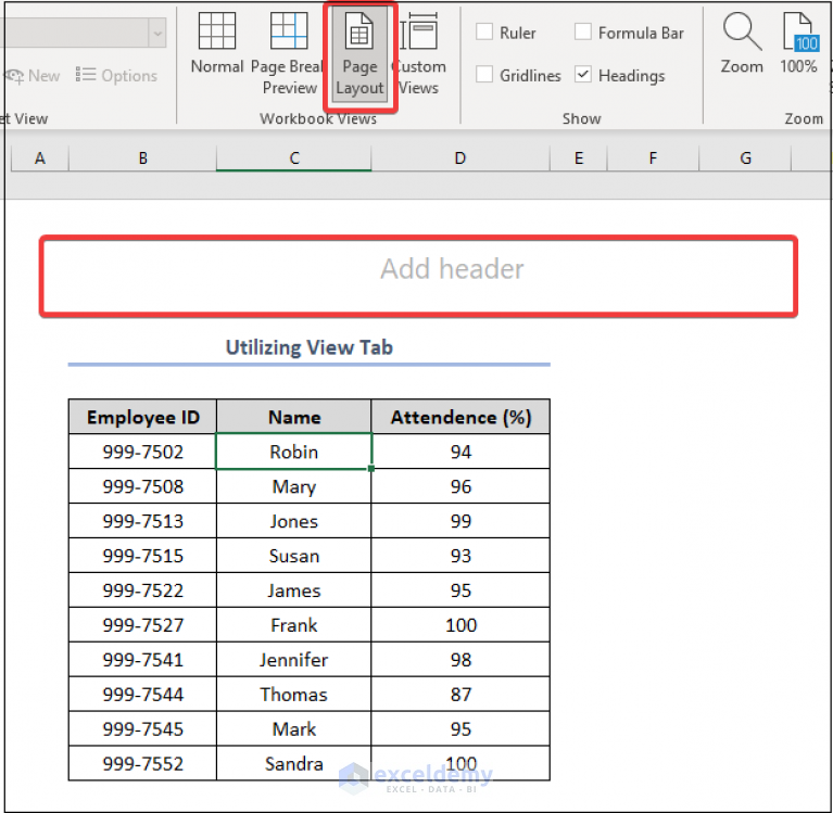 How To Edit Header In Excel 6 Easy Methods Exceldemy 3679