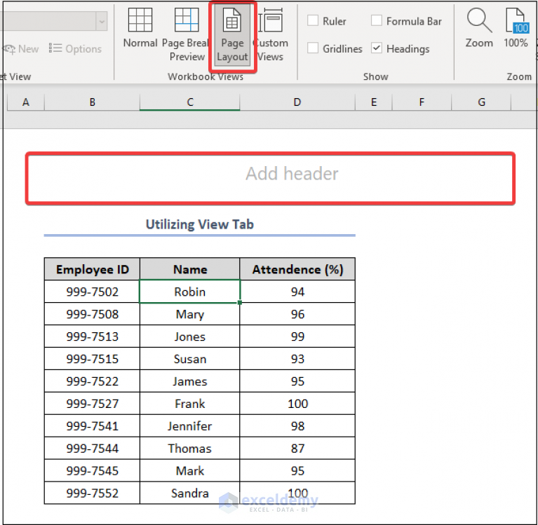 How To Edit Header In Excel 6 Easy Methods Exceldemy 0289