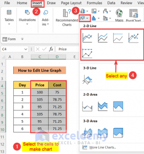 How to Edit a Line Graph in Excel (Including All Criteria) - ExcelDemy