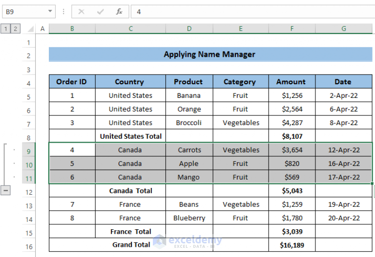 How To Group Rows In Excel