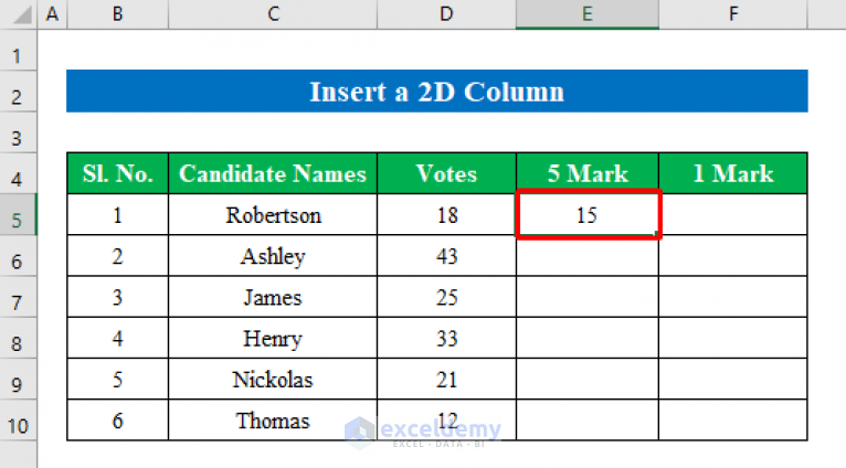 Can You Make A Tally Chart In Excel