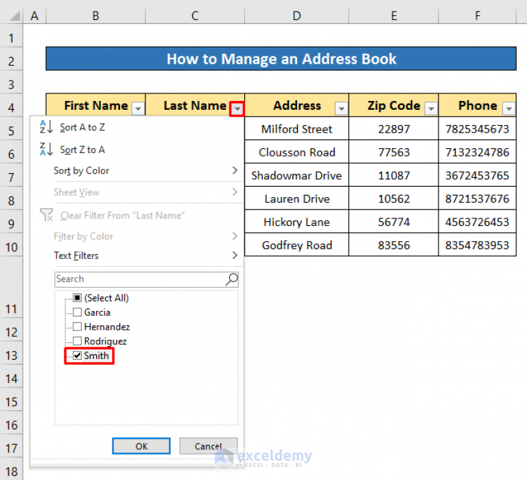  How To Make An Address Book In Excel An Ultimate Guide ExcelDemy